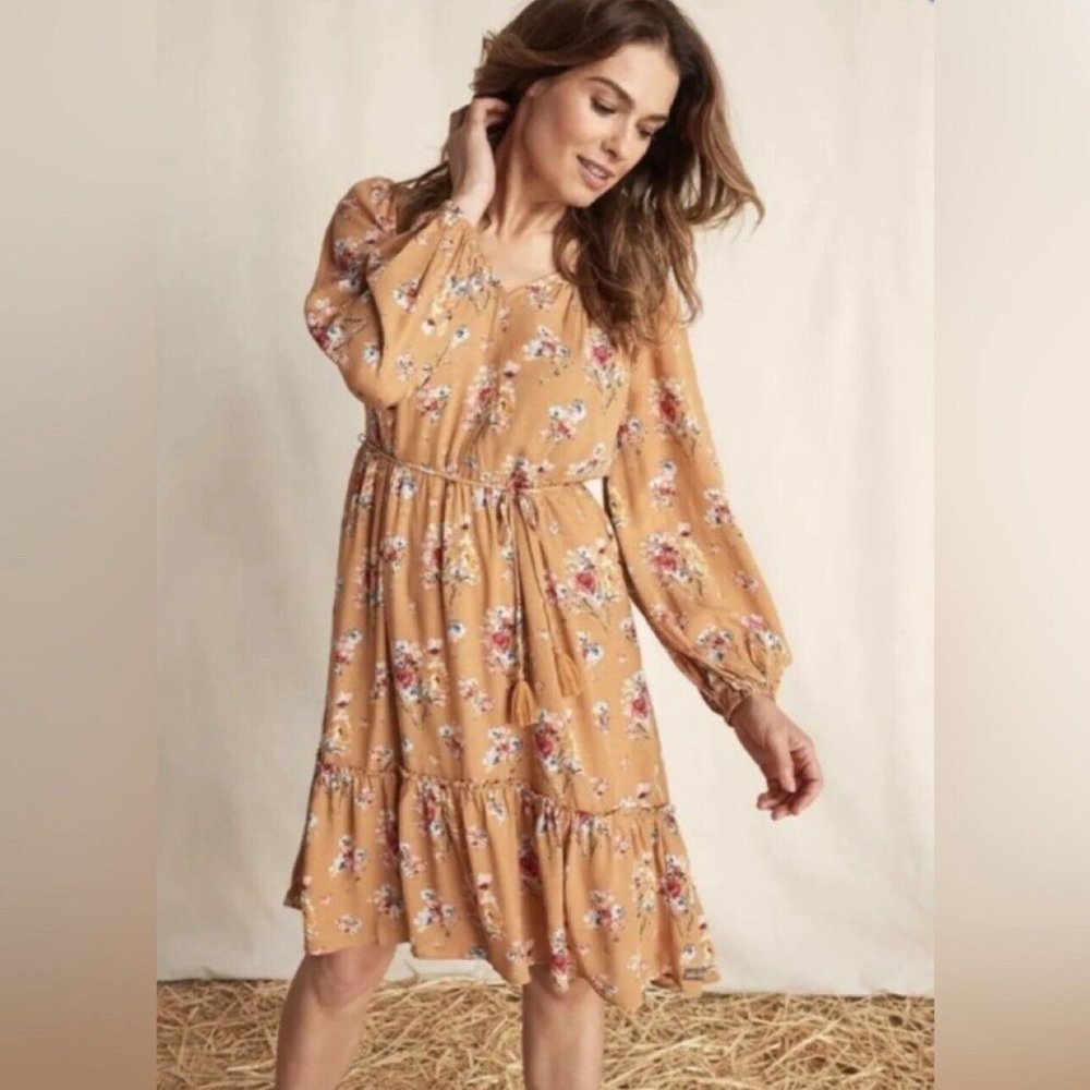 NWT Matilda Jane Heart to Heart Discovery Gardens Floral Dress Women's L #3095